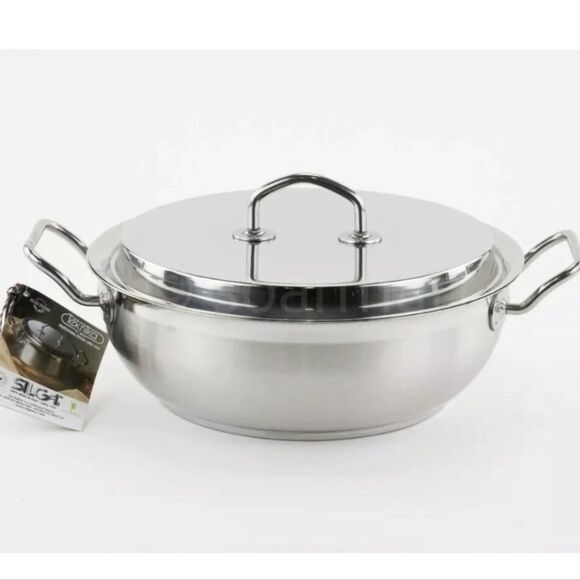 Silga Teknika Stainless Steel 24cm/10" Casserole Pot w/Lid - Picture 2 of 12